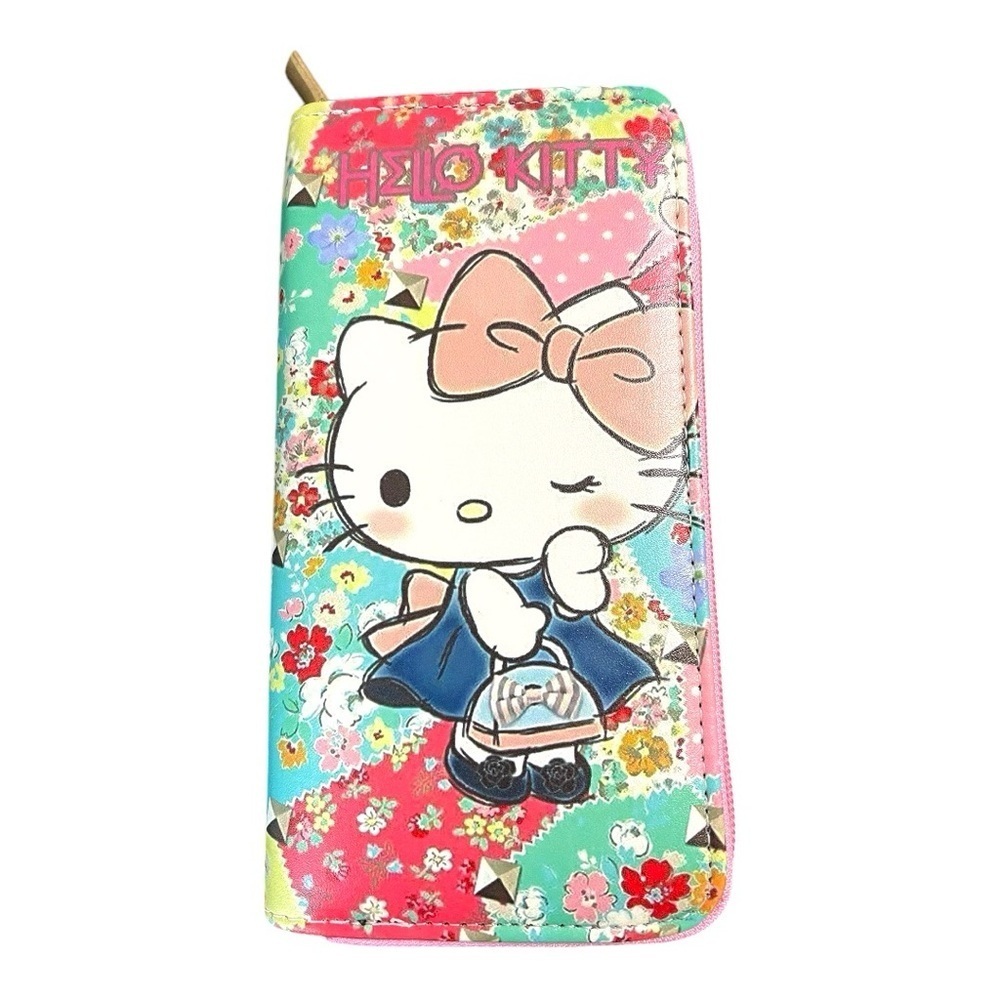 Hello Kitty Floral Patchwork Wallet